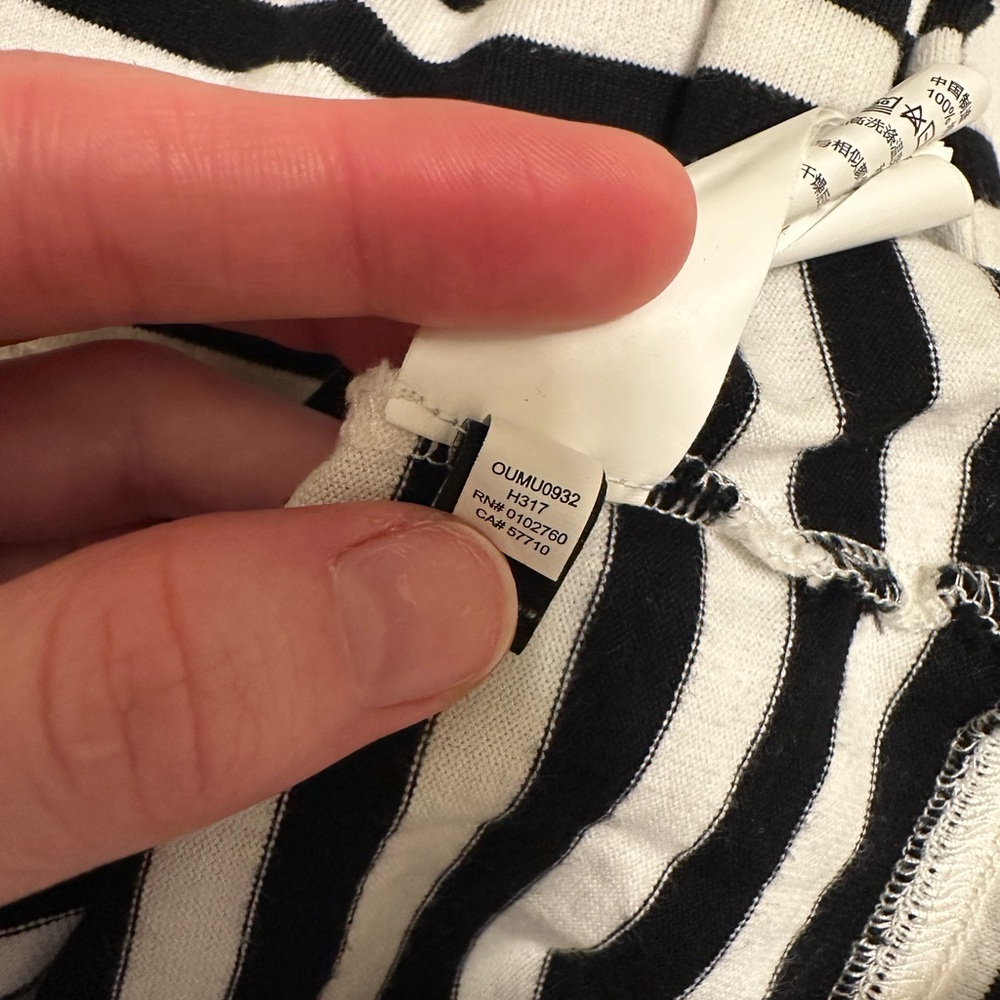 Kate Spade Black and White Striped Top - Picture 11 of 12